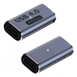 USB 4 Type C Female to Female Adapter Coupler 240W 40Gbps 8K for Thunderbolt