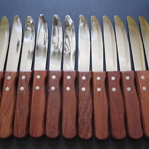 12 JUMBO STEAK KNIVES RESTAURANT QUALITY 10"