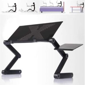 48 x 26cm Portable Home Use Assembled Folding Table Black
