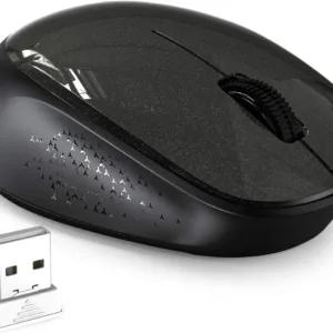 Portable Wireless Mouse, 2.4GHz Silent with USB Receiver, Optical USB Mouse