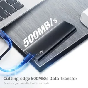 Netac 500GB Portable SSD USB 3.2 Gen2 10Gbps Type-C External Solid State Drive