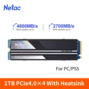 Netac NV5000 1TB Gaming SSD NVMe PCle4.0 Gen 4x4 Internal SSD for PS5