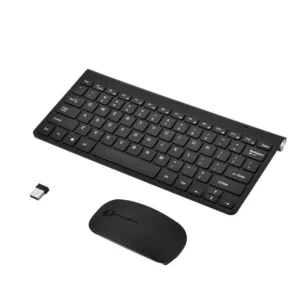 Keyboard Mouse Combo 2.4GHz Slim Keyboard and Mouse Kit for Desktop Computer ...