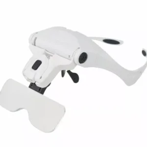 Magnifying Glass Lens LED Light Lamp Visor Head Loupe Jeweler Headband Magnifier