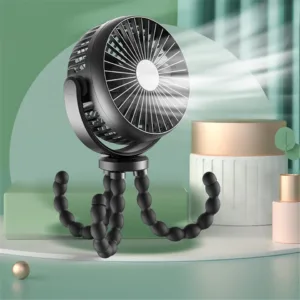 Portable Handheld Mini Cooling Fan Flexible Tripod Clip Desk Bike Baby Stroller