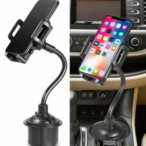 New Universal Car Mount Adjustable Gooseneck Cup Holder Cradle for Cell Phone