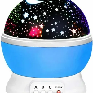 Rotating Starry Sky Projection Night light Moon Star Lamp for Kids Baby Party US