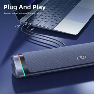 Computer Speakers for Desktop with Clear Stereo Sound & Dynamic RGB Lighting ...