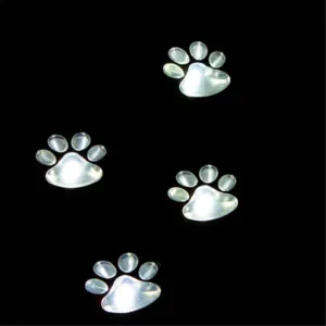 4 Solar Paw Print Lights Dog Path LED Cute Lawn Garden Patio Yard Decor Walkway