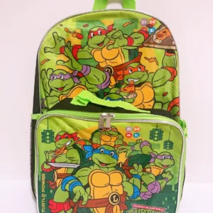 Ninja Turtles Boys School 16" Backpack with Detachable Lunch Bag Kit