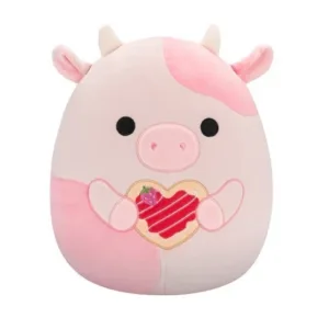Squishmallows 2025 Valentine 5" Reshma the cow Mini Plush Doll Toy