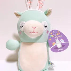 Squishmallows HugMees 2024 Easter 10" Miley the Alpaca Animal Plush Doll Toy