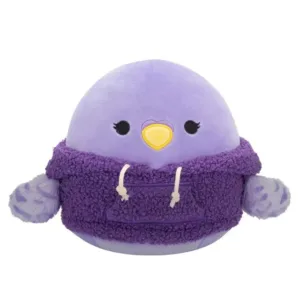 Squishmallows Holiday Hoodie Animal Squad 8" Anoushka the Parakeet Plush Doll
