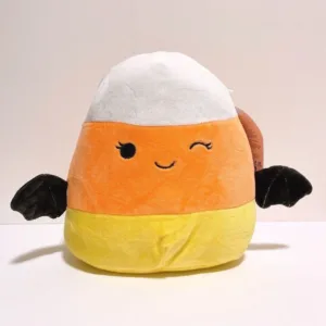Squishmallows 2022 Halloween Squad #3 8" Casey Candy Corn Bat Plush Doll Toy