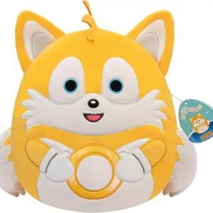 Squishmallows Sonic the Hedgehog 8" Tails the Hedgehog Holding Ring Plush Doll