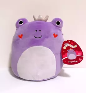 Squishmallows 2024 Valentine Squad 8" Francine the Purple Frog Plush Doll