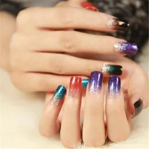 12pcs Color Glitter Dust Powder Set Decoration Nail Art Tips Manicure Convenient