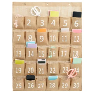 Cell Phone Holder for Classroom, Hanging Pocket Organizer, 23.6x31"