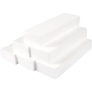 6 Pack Polystyrene Foam Blocks for Crafts, DIY Projects, 12x4x2"