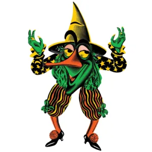 Beistle Vintage Halloween Jointed Witch Goblin - Party Supply Decoration