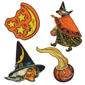 Beistle Halloween Cutouts - Party Supply Decoration for Halloween-Vintage