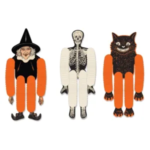 Beistle Vintage Halloween Tissue Dancers -Decoration for Halloween-Vintage
