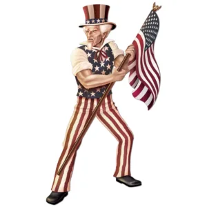 Beistle Jointed Uncle Sam - Party Supply Decoration for Patriotic