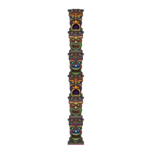Beistle Jointed Tiki Totem Pole - Party Supply Decoration for Luau