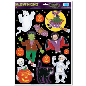 Beistle Halloween Character Window Clings (11/sheet) - Decoration