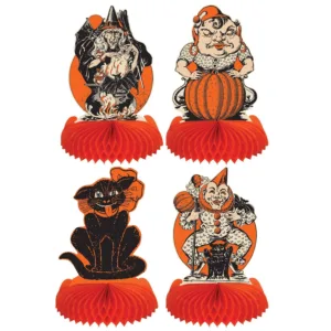Beistle Vintage Halloween Centerpieces - Party Supply Decoration