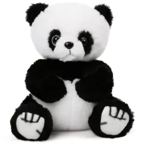 Panda Stuffed Animals 8'' Black Panda Bear Plush Christmas Toddlers Kids Gifts