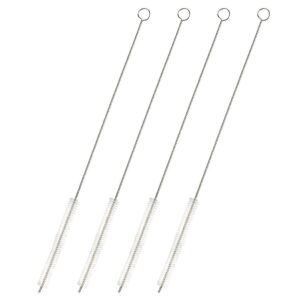 4-Pack Metal Straw Cleaner - Extra Long Stainless Steel Brush for Cleaning
