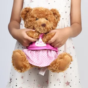 10'' Teddy Bear with Dress Stuffed Animals Plush Soft Plushies Toys Girls Gifts