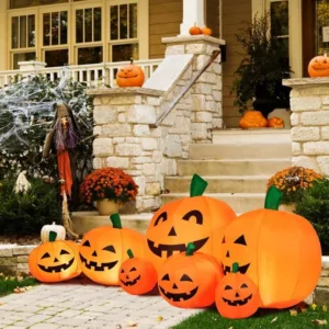 7.5 ft. Halloween Inflatable Pumpkin Patch – LED Outdoor Garden Decor