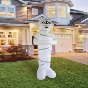 GIANT HALLOWEEN Inflatable Mummy 10' YARD DECOR, LIGHTS UP