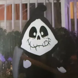 3.5' ft Menacing Reaper Gemmy Airblown Yard Inflatable LED Light Up Halloween
