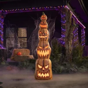 8.5 Ft. Halloween Classics Giant-Sized LED Jack-O-Lanterns Stack