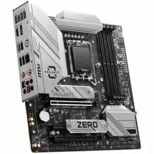 MSI B760M PROJECT ZERO Gaming Desktop Motherboard - Intel B760 Chipset - Socket