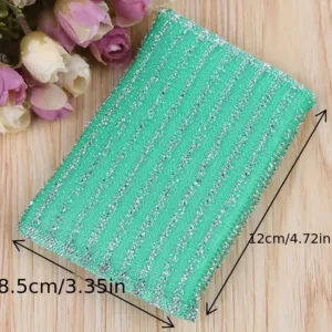 4pcs Kitchen Cleaning Sponges Reusable Steel Scrub Multi-Use Heavy Duty Kitchen