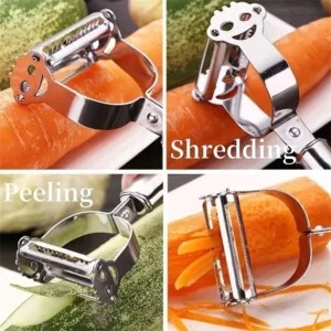 Julienne Peeler Stainless Steel Multipurpose Fruit & Potato Slicer for Kitchen