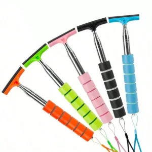 Retractable Car Rearview Mirror Wiper Mirror Squeegee Portable Car Cleaning Tool