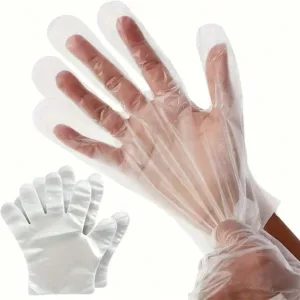 100PCS Disposable Plastic Gloves Food Handling Service Disposable Cooking Gloves
