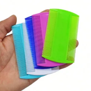 1pc Double-Sided Dense Comb for Pets Plastic Lice Removal Comb for Cats & Dogs