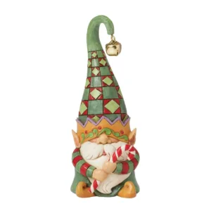 Jim Shore Heartwood Creek Gnome Holding Candy Cane Figurine