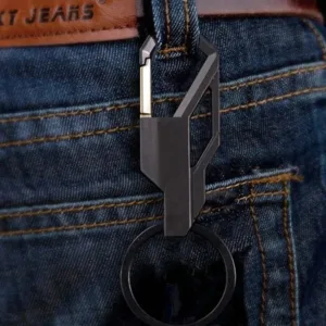 Metal Keychains Keyring Heavy Duty Zinc Alloy Detachable Initial Key Ring (1 Pc)