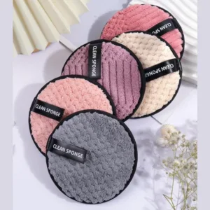 4pcs Makeup Remover Pads Reusable Face Makeup Eraser Pad All Skin Type for Women