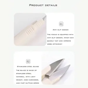 1 Pc Sewing Scissors with Lid Thread Snip Small Scissors Stainless Steel Craft