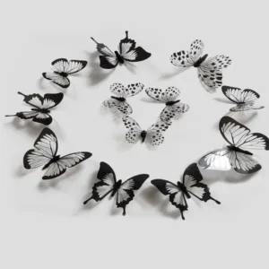 12pcs 3D Butterfly Sticker Wall Decoration for Living Room and Bedroom Stickers